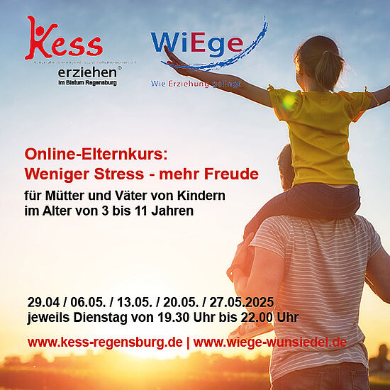 Online Elternkurs "Kess erziehen: weniger Stress - mehr Freude"