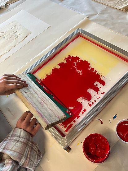 Alternative Drucktechniken
Siebdruck für Jugendliche und Erwachsene