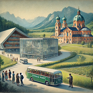 Fahrt zum Franz-Marc-Museum in Kochel und zum Kloster Benediktbeuren